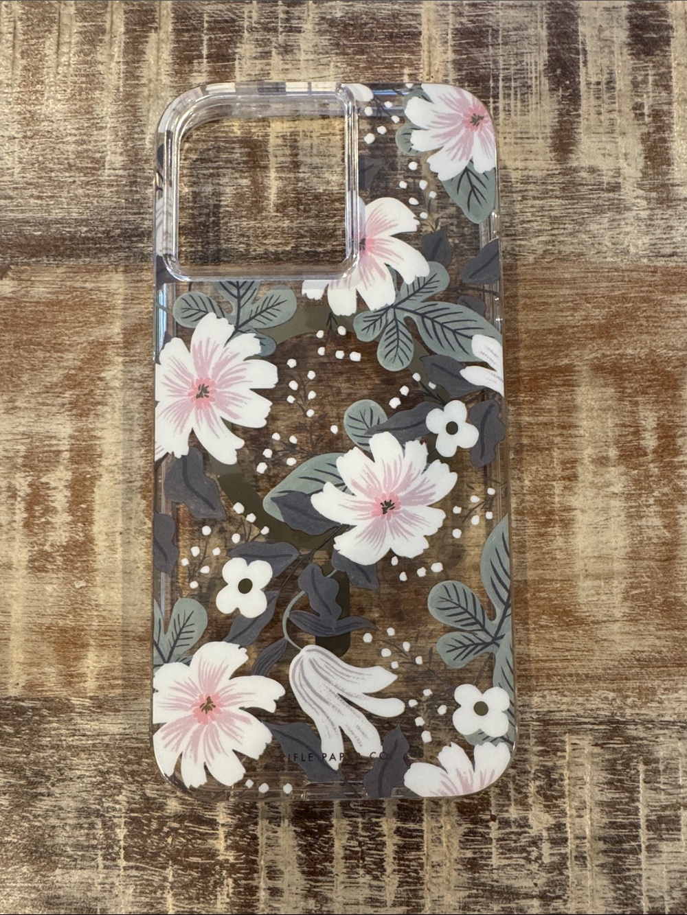 Rifle Paper Co. iPhone 15 Pro Max case in Garden Party Willow